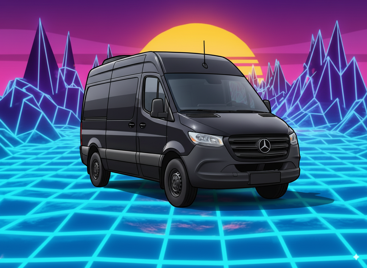 Sprinter van service hero background